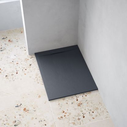 Altea 1000x800 Anthracite Slate Shower Tray Rectangle