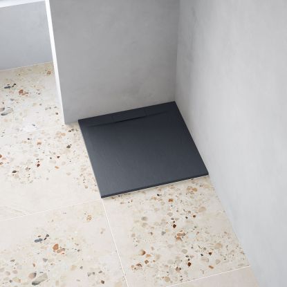 Altea 900 Anthracite Slate Shower Tray Square