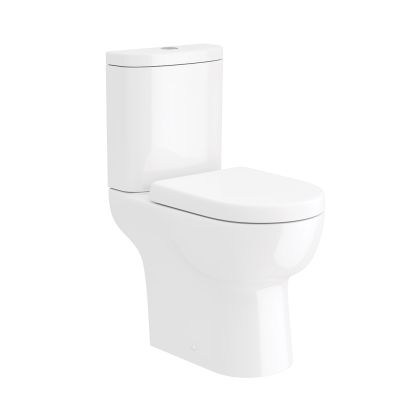 Finley Open Back Semi CH Pan, Cistern & D-Shape Seat