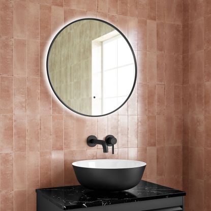 Kaci 60 LED Black Frame Mirror