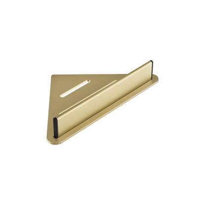 Corner Shower Shelf & Wiper Brushed Brass
