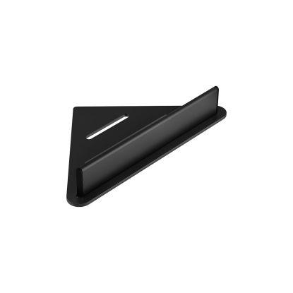 Corner Shower Shelf & Wiper Black