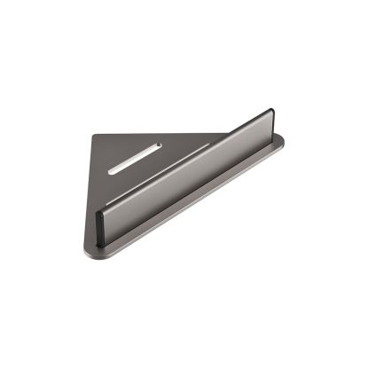 Corner Shower Shelf & Wiper Gun Metal
