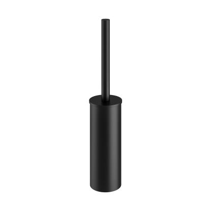 Round Wall Mounted / Freestanding Toilet Brush Set Black