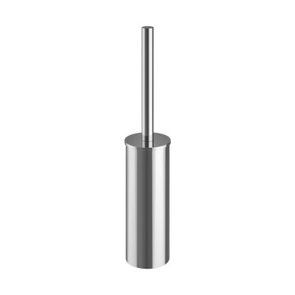 Round Wall Mounted / Freestanding Toilet Brush Set Chrome