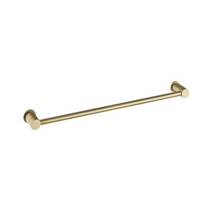 Ryver Single Towel Rail Brushed Brass