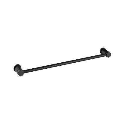 Ryver Single Towel Rail Black