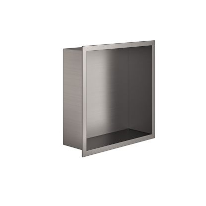 300 x 300 Square Shower Niche Gun Metal