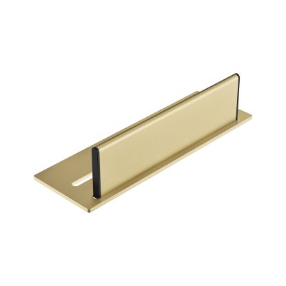 Square Shower Shelf & Wiper Brushed Brass