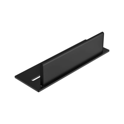Square Shower Shelf & Wiper Black