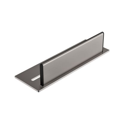 Square Shower Shelf & Wiper Gun Metal