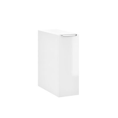 Keva 200mm 1 Drawer Storage Unit White Gloss (Chrome Handle)