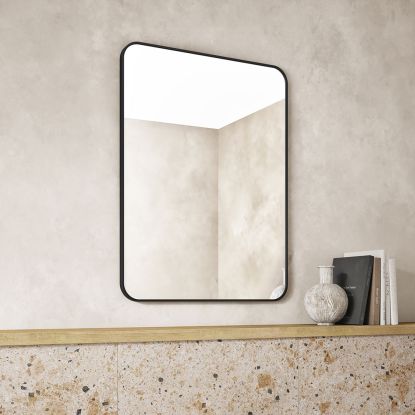 Quin 60 Non Illuminated Black Frame Mirror
