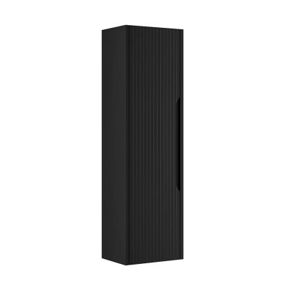 Serra Fluted Tall Boy Black Matt