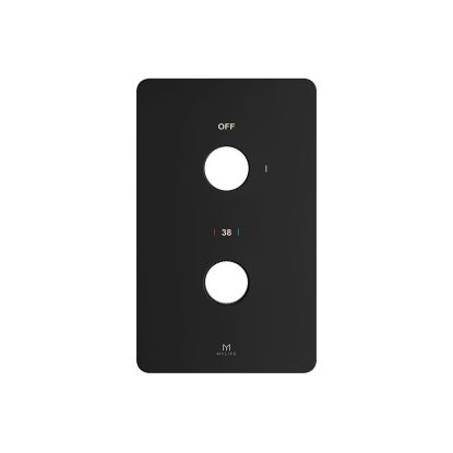 1 Outlet Wall Plate Black