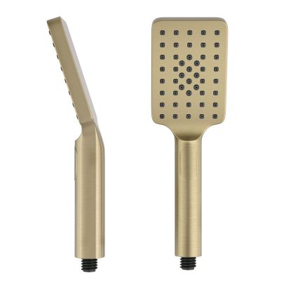 Dayla Square Triple Function Handset Brushed Brass