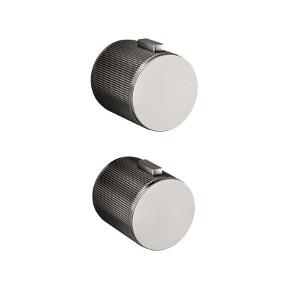 Ryver Round Concealed Valve Fluted Handle Pack Gun Metal