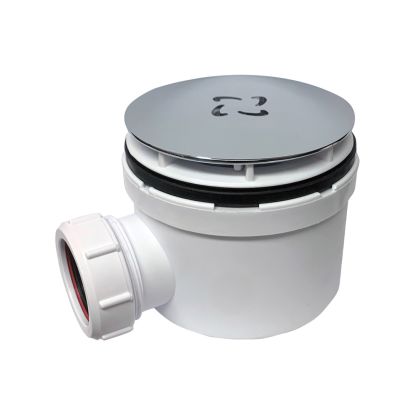 90mm High Flow Shower Waste c/w Cover