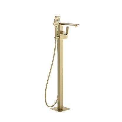 Dayla EASY-PLUMB Floor Standing Bath Shower Mixer Brushed Brass