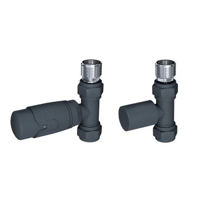 Thermostatic Radiator Valves - Straight Anthracite