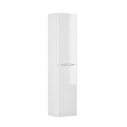 Zola 2 Door Wall Hung Tall Boy White Gloss