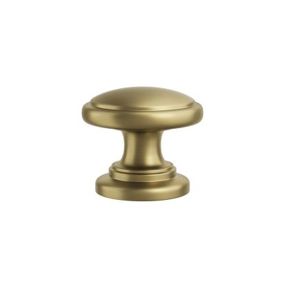 Clayton Round Knob Brushed Brass