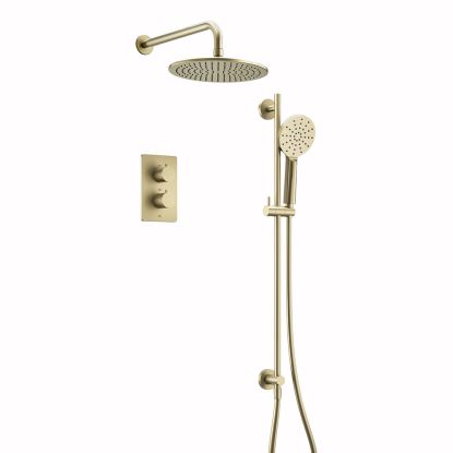 Ryver Shower Kit 3 Brushed Brass