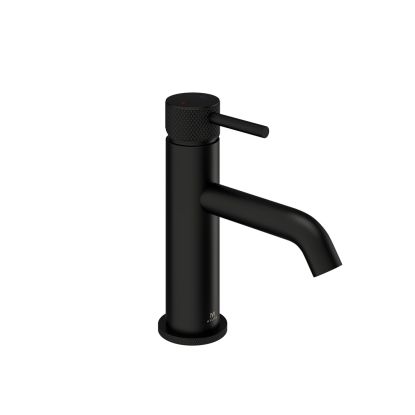 Ryver Knurled Basin Mono Black c/w Universal Waste