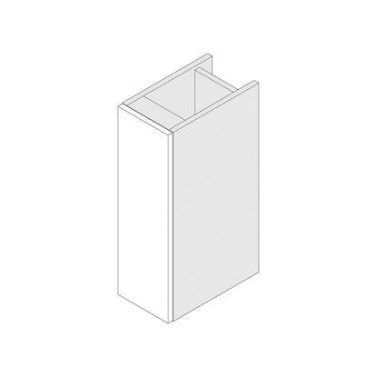 Stockton 200mm 1 Door Storage Unit White Gloss