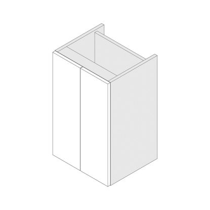 Stockton 400mm 2 Door Storage Unit White Gloss