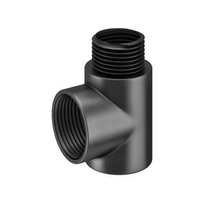 T-Piece Dual Fuel Adaptor Gun Metal